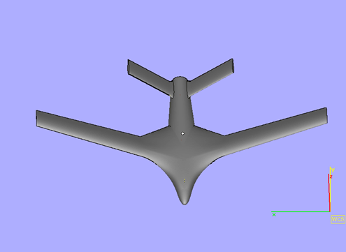 3D Printed Aeroplane STL - Front View