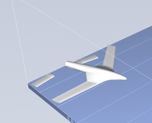 3D Printed Aeroplane STL - Print 1