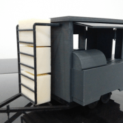3D Printed Mobile Kiosk Assembled - Diagonal View
