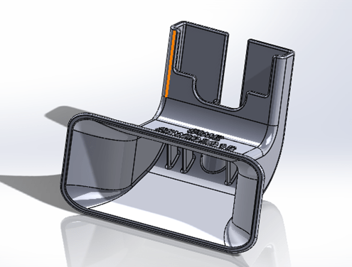 3D Printed iPhone Amplifier_CAD_Right